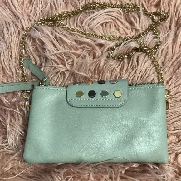 Small Cross body bag with Gold chain - Picture 4 of 4